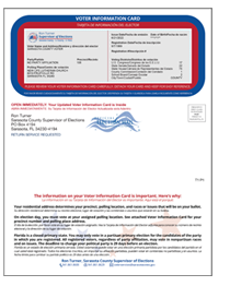 Voter Information Card example